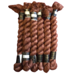Premium Cotton Embroidery Thread Skeins – 15 Meters Each Dark Brown
